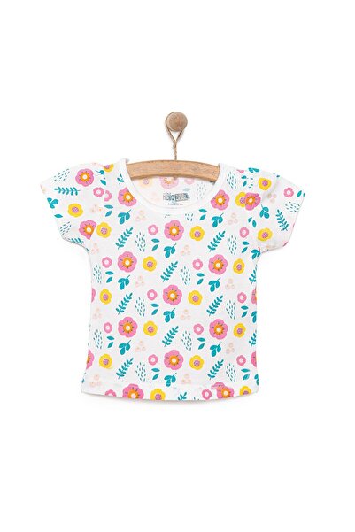 ebebek Hello Baby HelloBaby Basic Kız Çiçek Desenli T-Shirt Kız Bebek