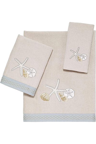 erorex Seaglass 3 Pc Towel Set Beige