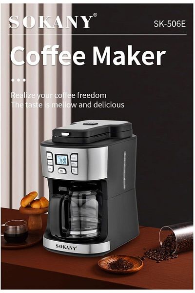 erorex Coffee Maker Coffee Machine 1086W 15 Cup 1.8L Glass Carafe 24 Hours Programmable With Drip Stop