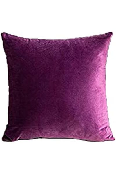 erorex Wine Purple Velvet Decorative Solid Filled Cushion 45 * 45 Centimeter Am.Dc8025102570315 Pen