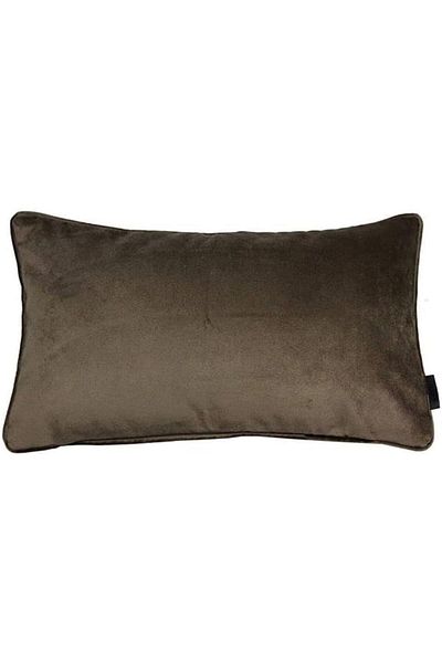 erorex Velvet Plain Matt Decorative Cushion Filled 50X30Cm Mocha