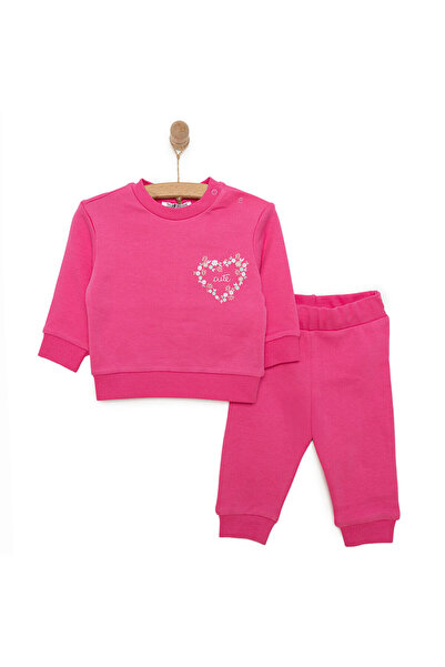 ebebek Hello Baby HelloBaby Basic Kız Çiçek Baskılı Eşofman Takımı Kız Bebek