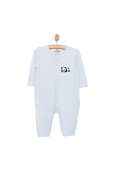 ebebek Hello Baby HelloBaby Yenidoğan Erkek Bebek Patiksiz Tulum Açık Mavi