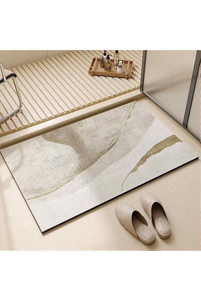 erorex Bathroom Mat Rug Non Slip Quick Dry Super Absorbent Thin Rubber Bath Rugs Fit Under Door Small