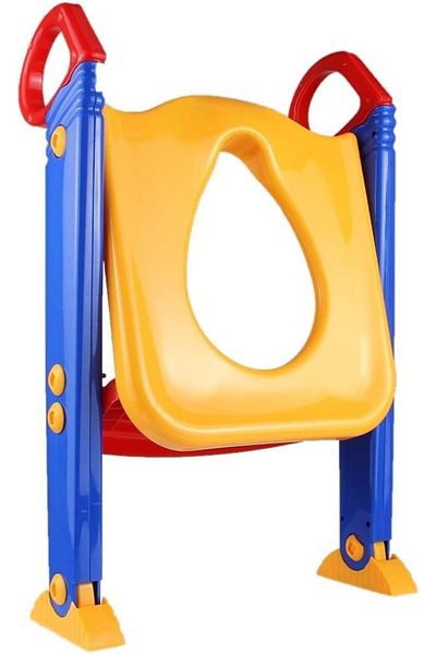 erorex Bathroom Accessories Foldable Kid Potty Training Toilet Seat With Ladder For U Shaped Or Oval Toilet