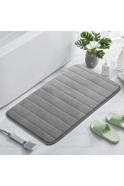 erorex 2 Pack Bath Mats 40X60Cm Memory Foam Bath Mat Non Slip Soft And Comfortable Bath Mat With Highly