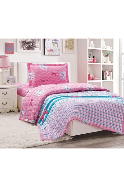 erorex Kids 3Pcs Compressed Comforter Set Reversible Cute Bedding Set For Girls And Boys Soft Breathable