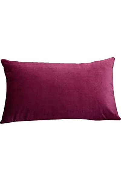 erorex Velvet Cushion 30X50Cm Wine Red