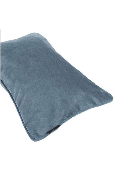 erorex Velvet Plain Matt Decorative Cushion Poly Filled Petrol Blue 50X30Cm