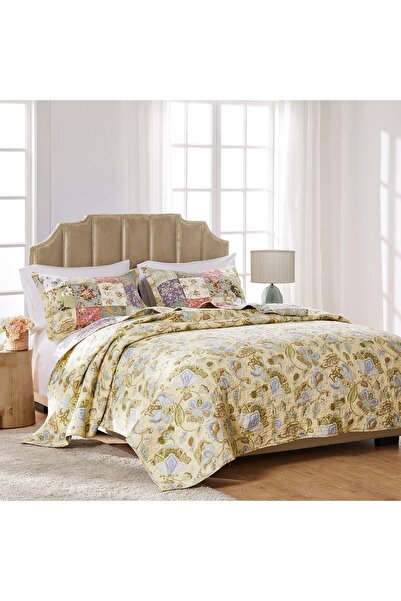 erorex Blooming Prairie 100 Percent Cotton Authentic Patchwork Reversible Quilt Set 2 Piece Twin Xl