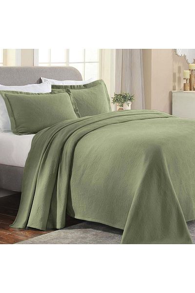 erorex Cotton Matelasse Bedspread Set Oversized Lightweight Bedding 1 Quilt Bed Spread 2 Pillow Shams
