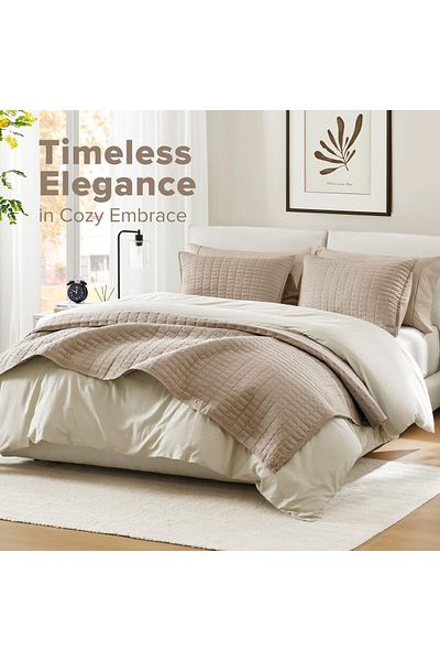 erorex Kienna Quilt Coverlet Bedspread Ultra Soft Hypoallergenic All Season Lightweight Filling Stitched
