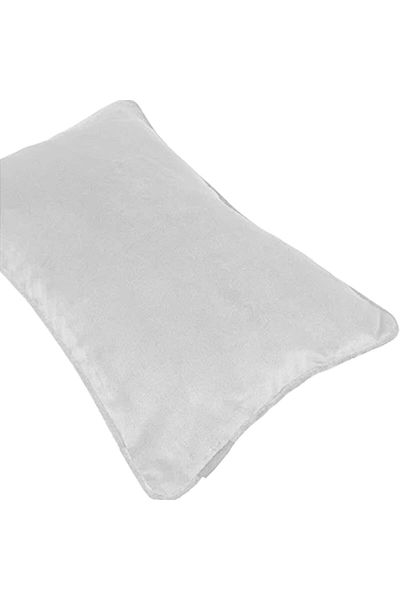 erorex Rectangular Velvet Decorative Cushions 50X30 Cm White
