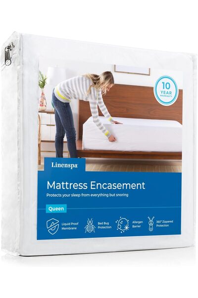 erorex Ls1Pqqep Hypoallergenic Breathable Protector Queen Mattress Encasement
