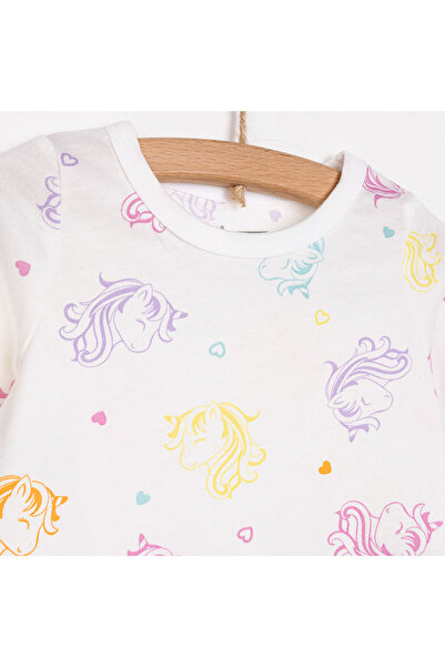 ebebek Hello Baby HelloBaby Kız Renkli Unicorn Desenli Uzun Kol Pijama Takımı