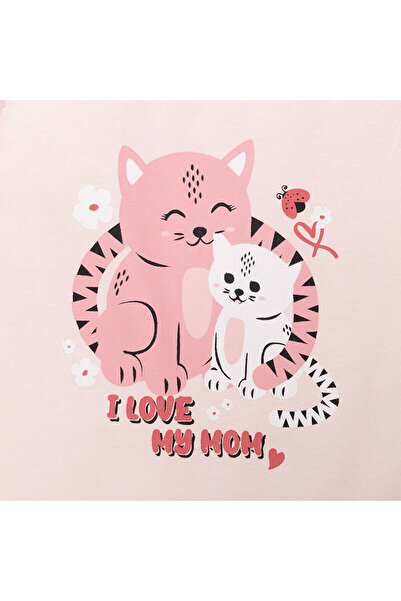 ebebek Hello Baby HelloBaby Basic Kız Kedi Baskılı Atlet-Şort Kız Bebek