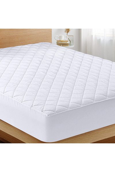 erorex Fitted Quilted Mattress Pad Twin Stretches Up To 43Cm Deep Mattress Pad Cover By