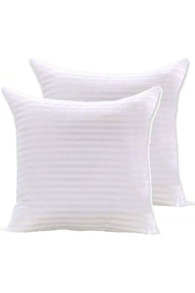 erorex Soft Stripe Hotel Cushion Pack Of 2 Pieces 45 X 45 Cm C 1 2 By Home Station Polyester
