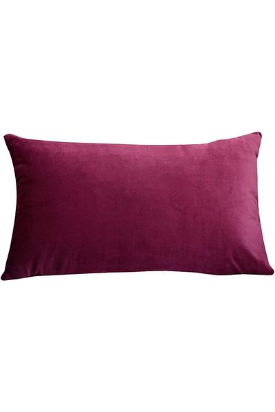 erorex Velvet Cushion 30X50Cm Wine Red