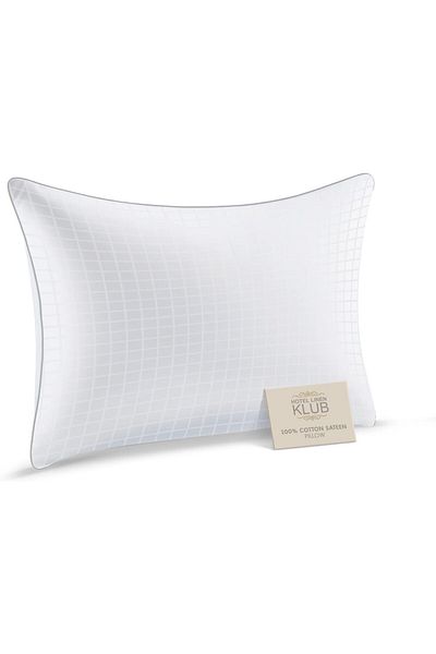 erorex Soft Comfort 250Tc Box Sateen Cotton Pillow Single Piping 50 X 75 Cm White