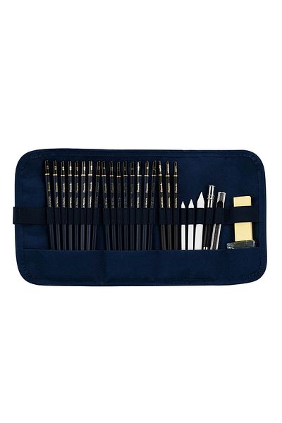 Deli Set Sketching 27 Piece Rollup Finenolo