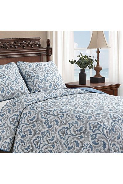 erorex Quilt Set Reversible Cotton Bedding With Matching Sham All Season Coastal Home Decor Twin Cape