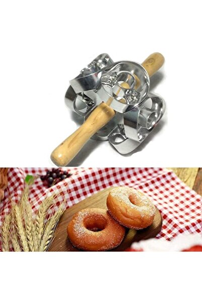 erorex Donut Mold, Cookie Mold, Machine Pastry Dough Baking Roller Kitchen Cooking Tools, Stainless Steel
