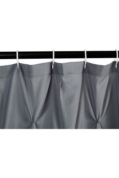 erorex Pinched Pleat Bathroom Shower Curtain Dark Grey 72 Inch