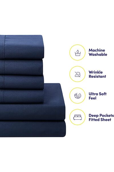 erorex 5 Piece Comforter Set Bag Solid Color All Season Soft Down Alternative Blanket And Luxurious