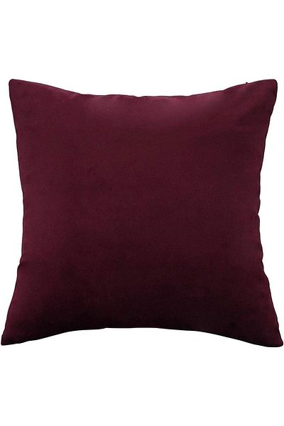 erorex Maroon Red Velvet Decorative Solid Filled Cushion 45 * 45 Centimeter.Dc8025102570372 Kun