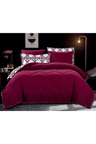 erorex Medium Filling Comforter 4Pcs Set Single Size Pearl 05Ab