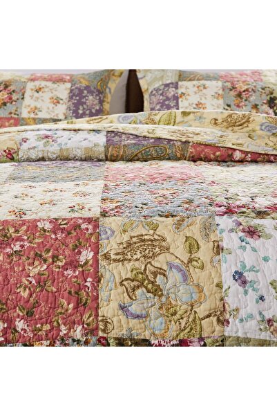 erorex Blooming Prairie 100 Percent Cotton Authentic Patchwork Reversible Quilt Set 2 Piece Twin Xl