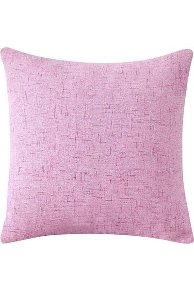 erorex Soft Linen Decorative Solid Filled Cushion 45*45 Pink Am.8563258 Kun