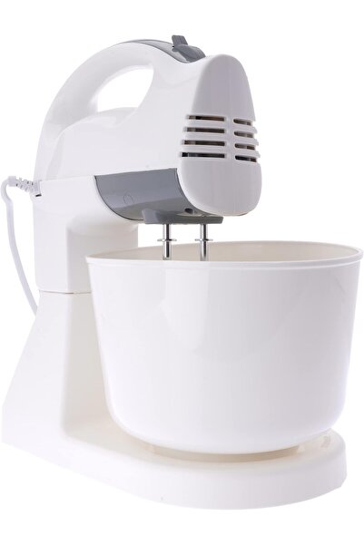 erorex Hand Mixer With Bowl, 150W, White And Gray