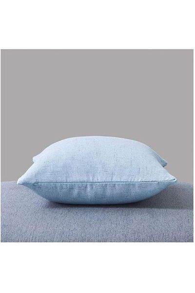 erorex Soft Linen Decorative Solid Filled Cushion 45*45 Dark Egg Blue Am.8563255 Kun