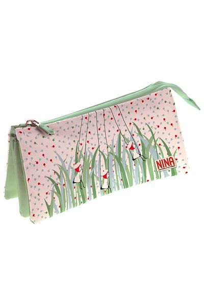 Grafoplast Pencil case 3 compartments Nina20 Nature Multicolor