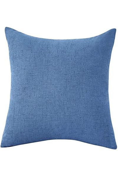 erorex Soft Linen Decorative Solid Filled Cushion 45*45 Crnyon Blue Am.8563254 Kun