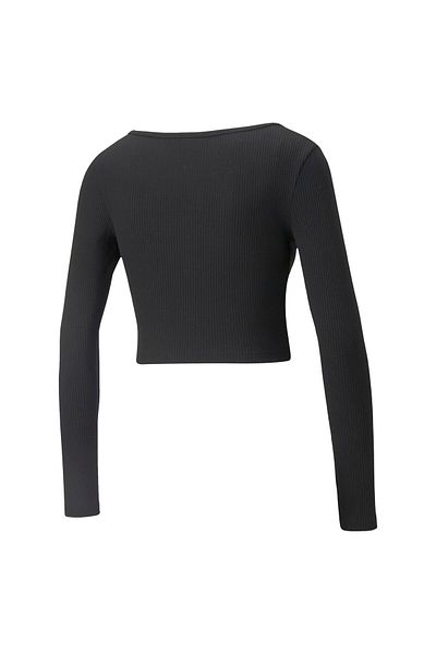 Puma Bluza PUMA pentru femei CLASSICS RIBBED LONGSLEEVE TEE - 53345101
