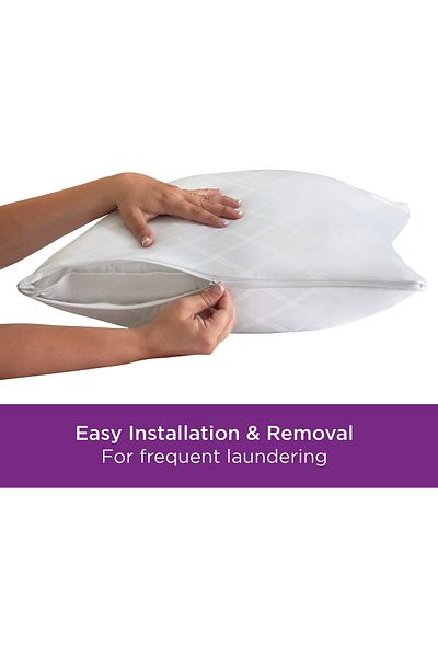 erorex Ultimate Protection And Comfort Temperature Balancing Pillow Protector – Zippered Antimicrobial