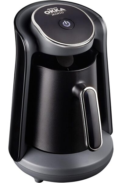 erorex ماكينة صنع القهوة التركية مينيو، لون أسود وكروم، Ok004 K