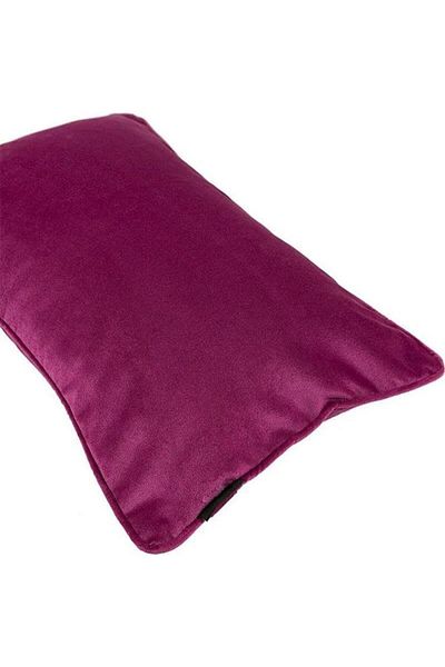 erorex Velvet Plain Matt Decorative Poly Filled Cushion Fuchsia Pink 50X30Cm
