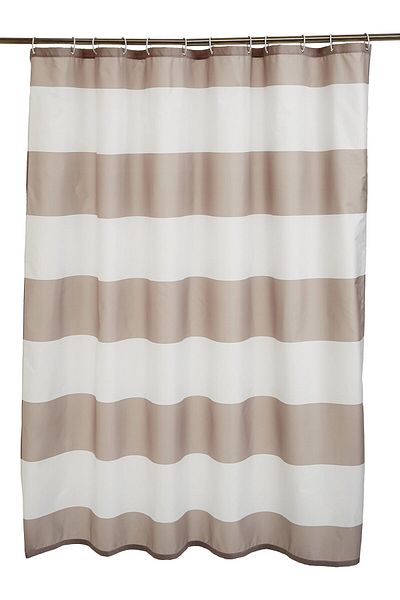 erorex Fabric Shower Curtain With Grommets And Hooks 182.8 X 182.8 Cm Large Light Brown Beige