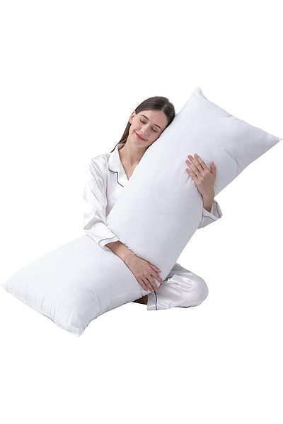 erorex Large Body Pillow Insert Breathable Full Body Pillow For Side Sleeper Soft Long Bed Pillow For
