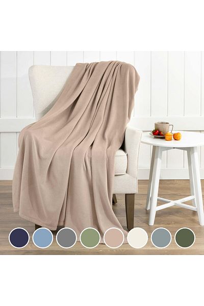 erorex Twin Size Fleece Bed Blanket Comfy Supersoft Fleece Blanket – All Season Light Weight Throw Blanket