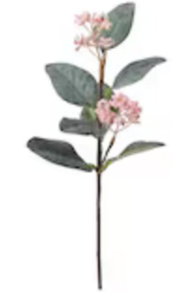 erorex Artificial Eucalyptus Pink Flower 30 Cm