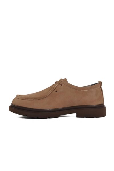 AYAKMOD Ανδρικά παπούτσια casual 1005 M Sand Nubuck από γνήσιο δέρμα