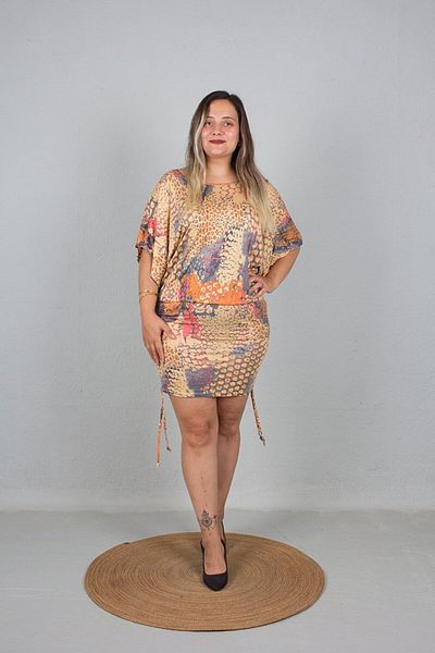 Truva XXL Plus Size Bat Model Dress