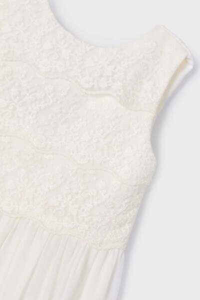 MAYORAL Lace Top Jumpsuit - Ecru