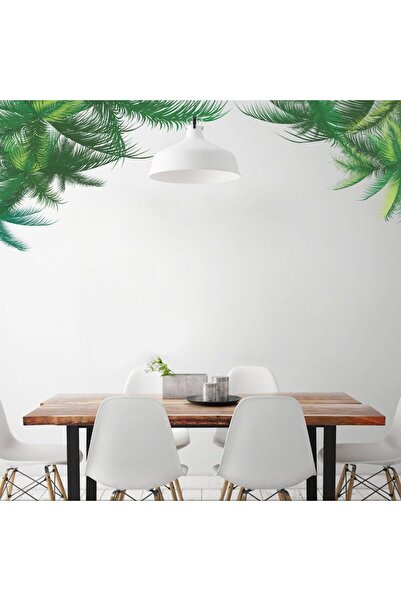 erorex Green Leaf Bedroom Living Room Background Wall Stickers Paste Walldecals Decor Vinyl Diy Palm Tree