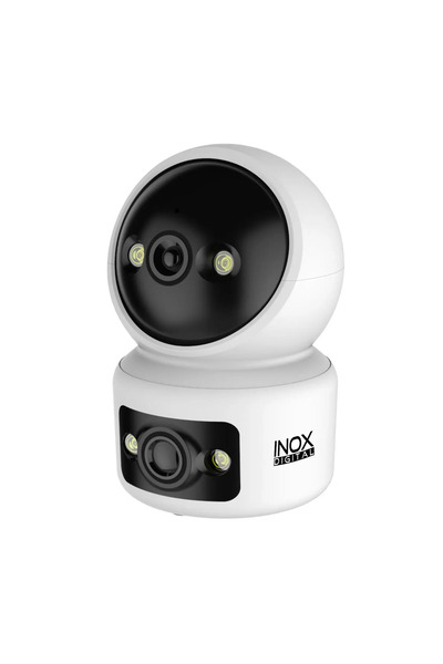 inox 6 MPX 1080P Full HD Wi-Fi Çift Kameralı Gece Görüşlü İç Ortam 360 Derece...